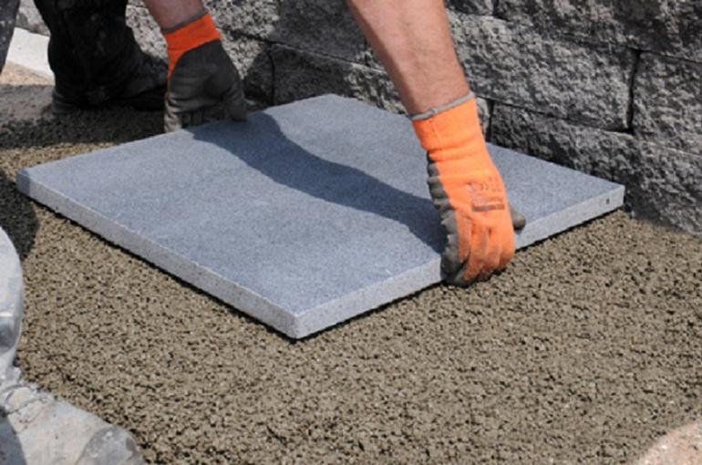 graniet tegels buiten