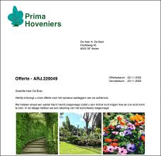 hovenier offerte